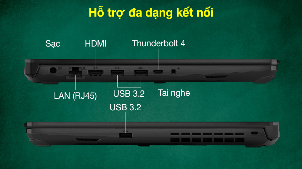 Asus TUF Gaming FX506HC i5 11400H (HN002T) - Cổng kết nối